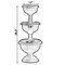 Gardenised Outdoor Garden Triple Stacked Flower Bowl Urn Tier Planter Decoration, Bronze QI004403 - alternate 6